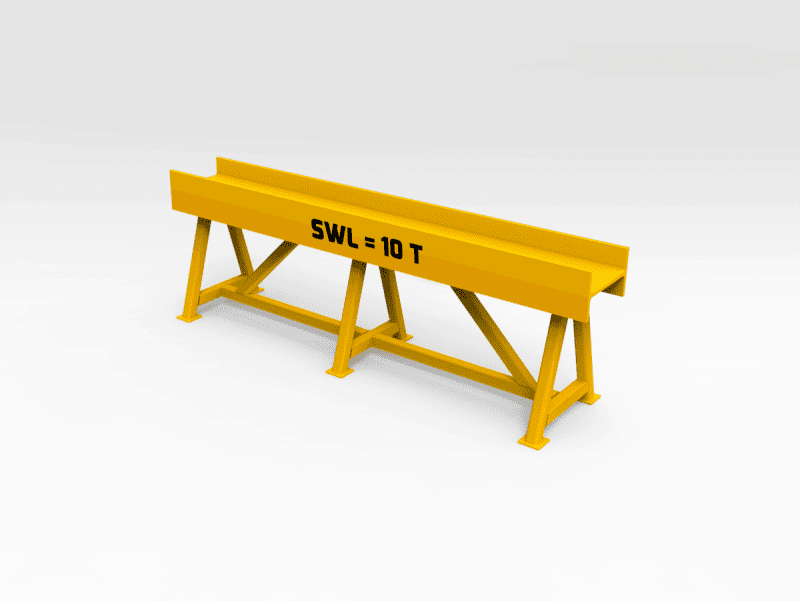 10 Ton - Trestle Stand - 2000mm Wide x 650 mm High FR